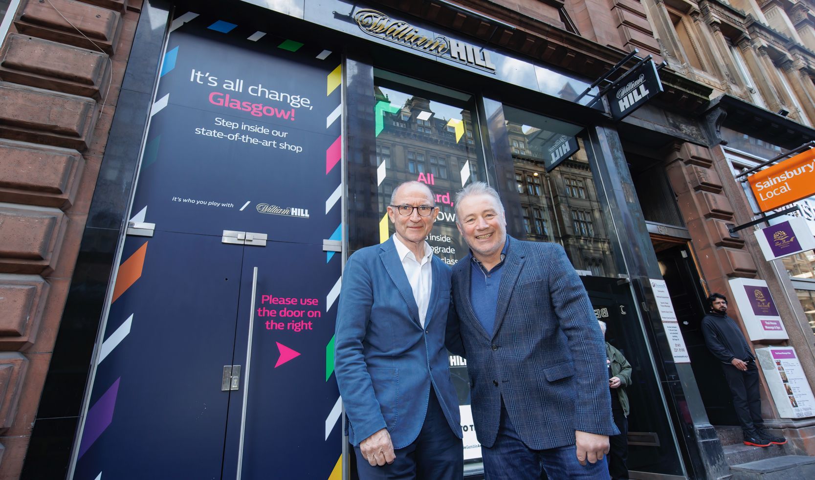 Former soccer players Ally McCoist and Martin O'Neill